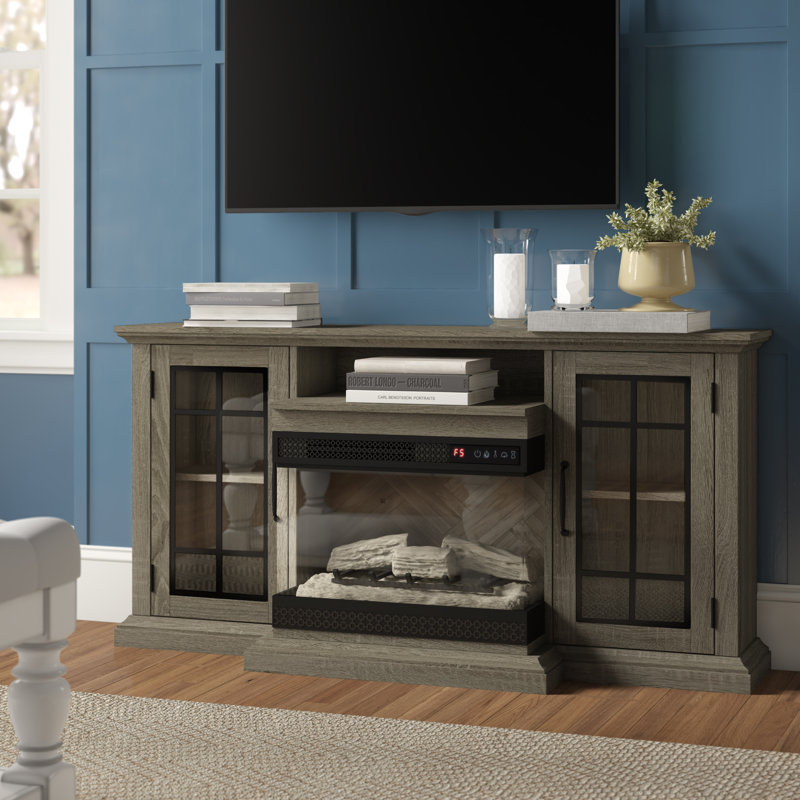 Three Posts™ Aubriella TV Stand for TVs up to 65" with Electric
